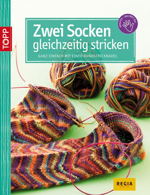 Zwei Socken gleichzeitig stricken