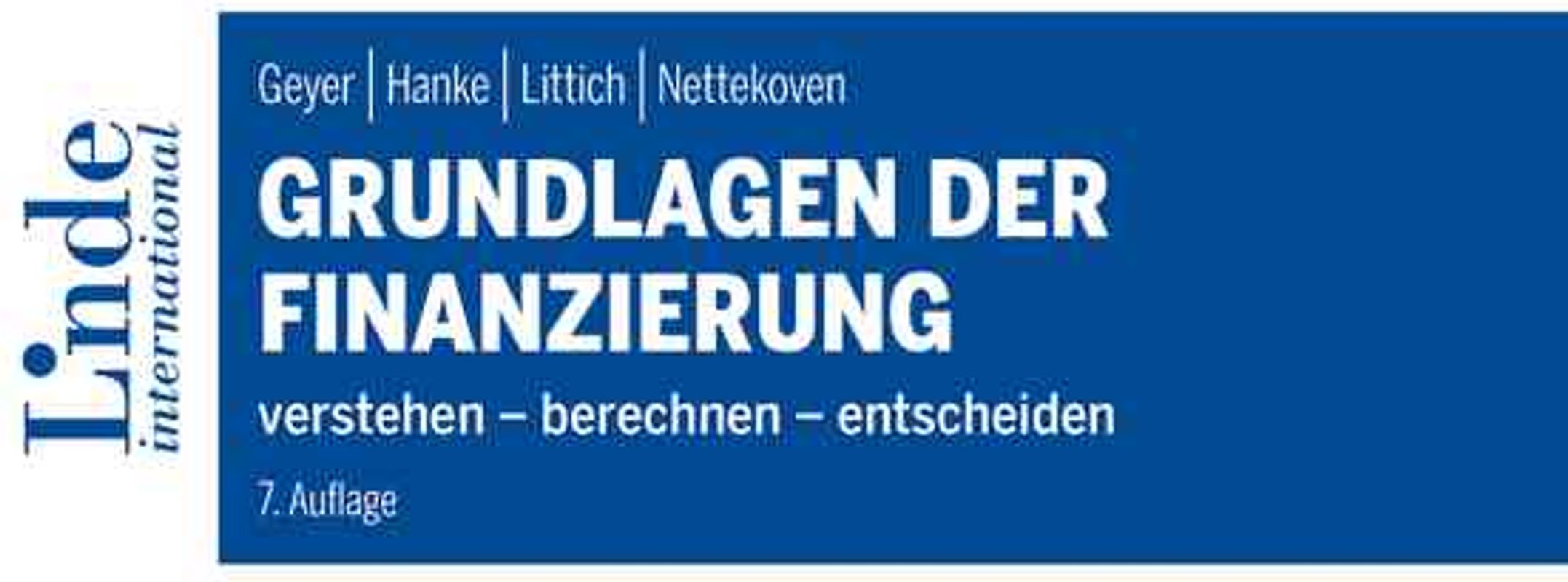 Grundlagen der Finanzierung