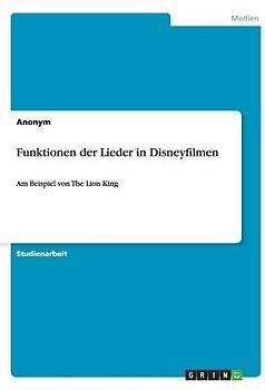 Funktionen der Lieder in Disneyfilmen