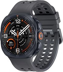 Samsung Galaxy Watch Ultra2 47 mm gris titane bracelet en marine noir