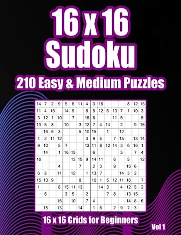 16x16 Sudoku Adventure: Easy & Medium Puzzles for Beginners
