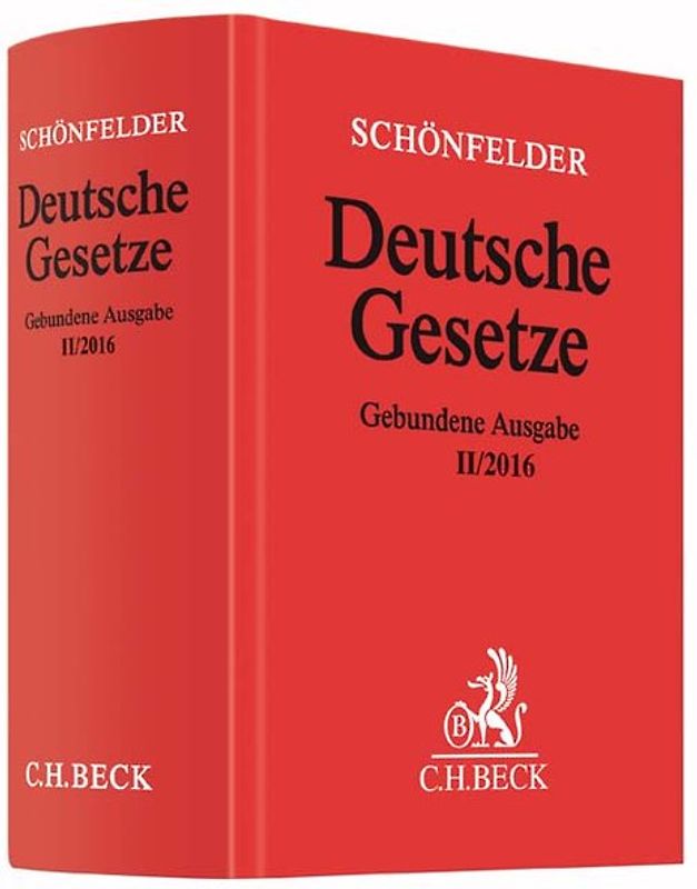 Deutsche Gesetze Gebundene Ausgabe II/2016