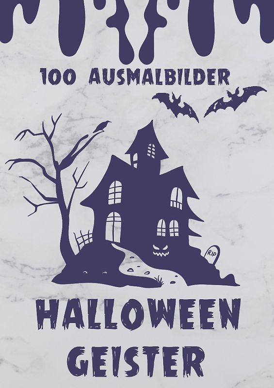 Halloween Geister - 100 Ausmalbilder