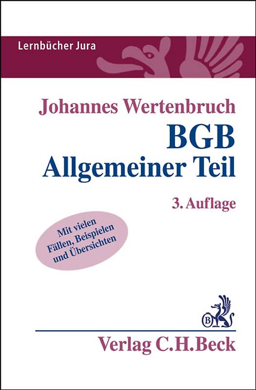 BGB Allgemeiner Teil