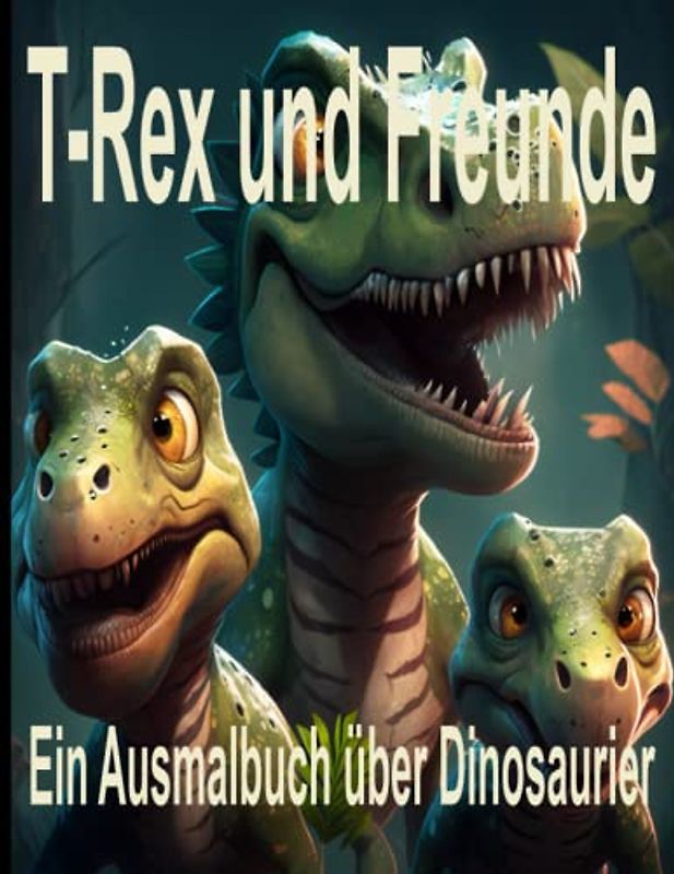T-Rex und Freunde : Ein Ausmalbuch über Dinosaurier: Ein Malbuch für Kinder ; 50 Dinosaurier zum ausmalen ; zur Entspannung