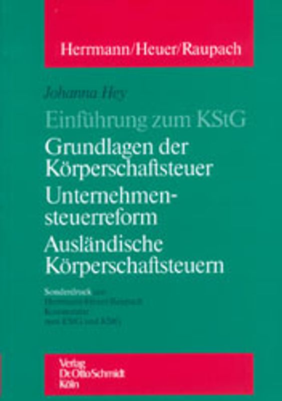 Einführung zum KStG