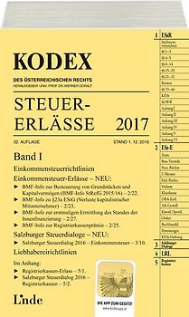 KODEX Steuer-Erlässe 2017 Band I
