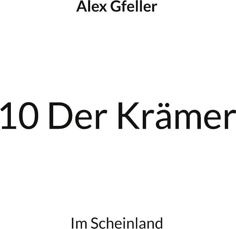 10 Der Krämer