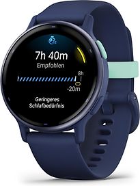 Image of Garmin Vivoactive 5 42 mm blauw met een blauw siliconen polsband (Refurbished)