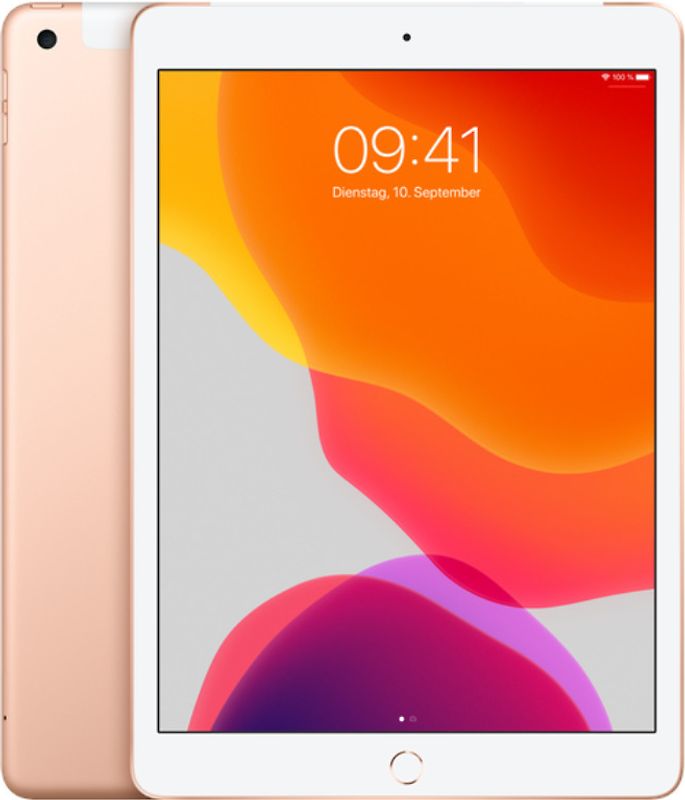 Apple iPad 10,2" 128 Go [Wifi + Cellulaire, Modèle 2019] or