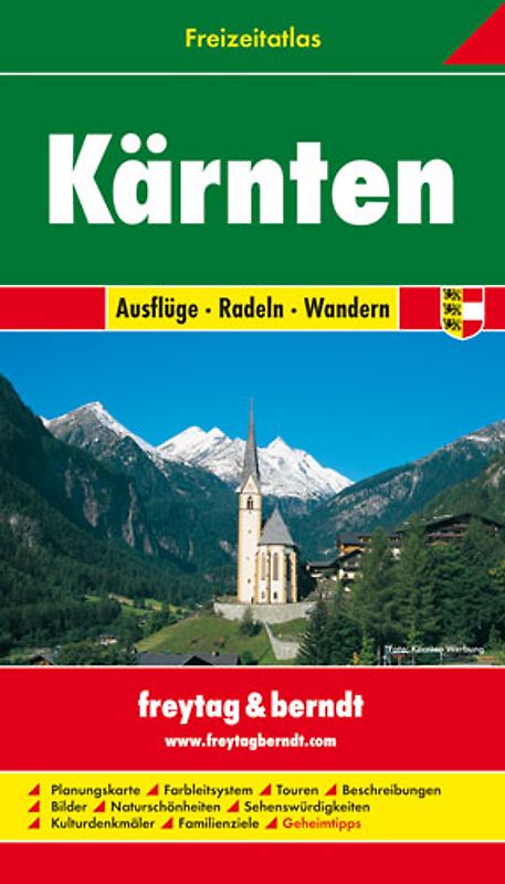 Kärnten, Freizeitatlas 1:50.000 - 1:200.000