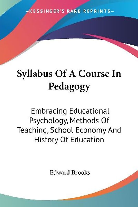 Syllabus Of A Course In Pedagogy