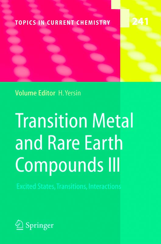 Transition Metal and Rare Earth Compounds III