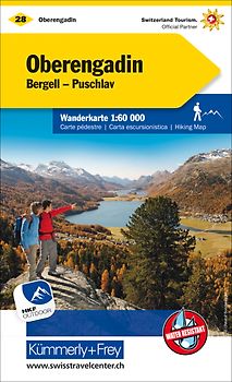 Kümmerly+Frey Wanderkarte 28 Oberengadin 1:60.000