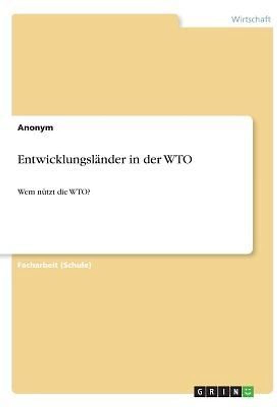 Entwicklungsländer in der WTO