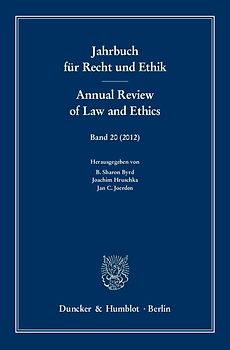 Jahrbuch für Recht und Ethik - Annual Review of Law and Ethics.