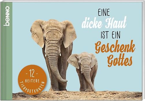 Postkarten-Buch »Eine dicke Haut ist ein Geschenk Gottes«
