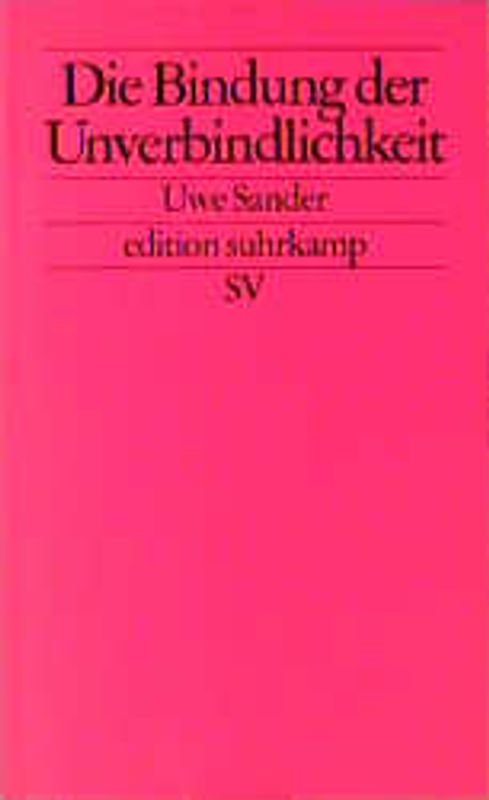 Die Bindung der Unverbindlichkeit