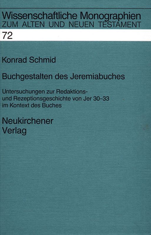 Buchgestalten des Jeremiabuches