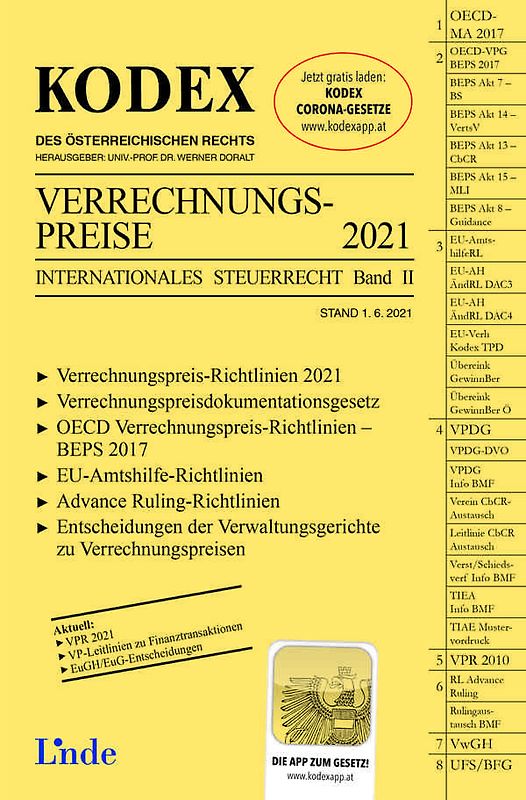 KODEX Verrechnungspreise 2022
