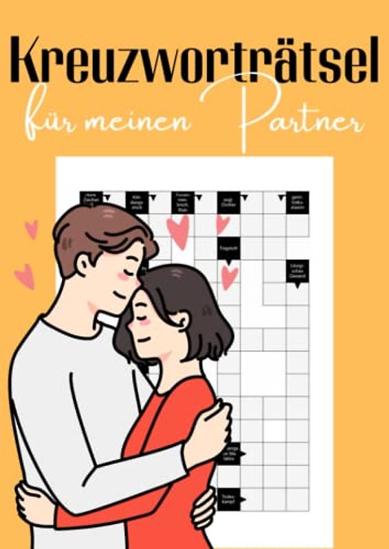 Kreuzworträtsel für meinen Partner: Große Schrift Rätselheft für einen großartigen Menschen - Eine Geschenkidee zum Valentinstag für ihn