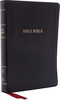 KJV, Deluxe Reference Bible, Giant Print, Imitation Leather, Black, Indexed, Red Letter Edition
