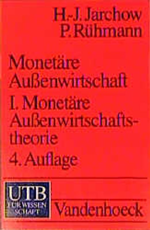 Monetäre Aussenwirtschaftstheorie