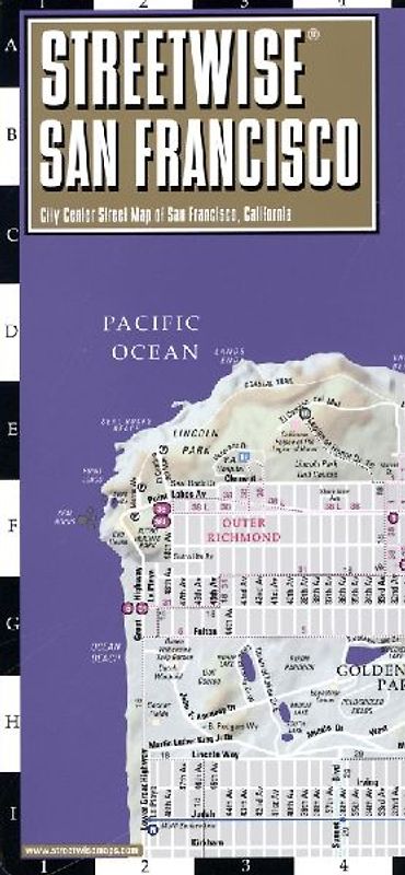 Streetwise San Francisco Map - Laminated City Center Street Map of San Francisco, California