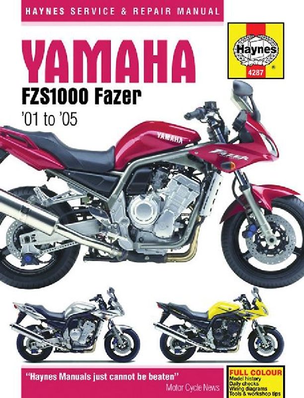 Yamaha FZS1000 Fazer (01 - 05) Haynes Repair Manual