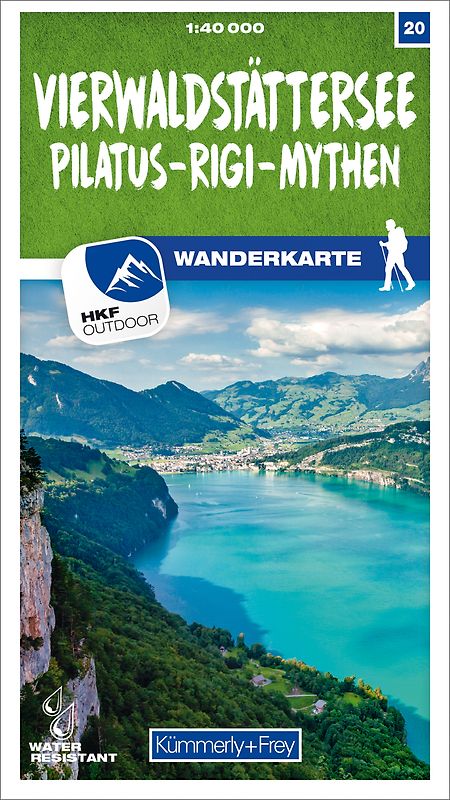 Kümmerly+Frey Wanderkarte 20 Vierwaldstättersee 1:40.000