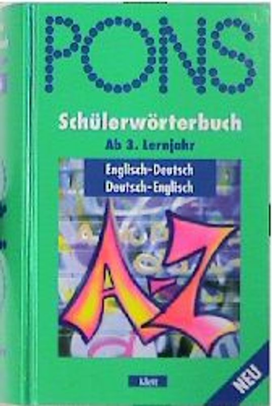 PONS Schülerwörterbuch. Englisch-Deutsch /Deutsch-Englisch