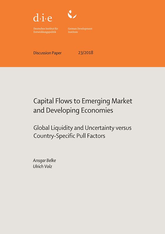 Capital flows to emerging market and developing economies