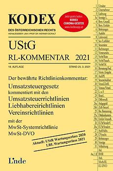 KODEX UStG-Richtlinien-Kommentar 2021
