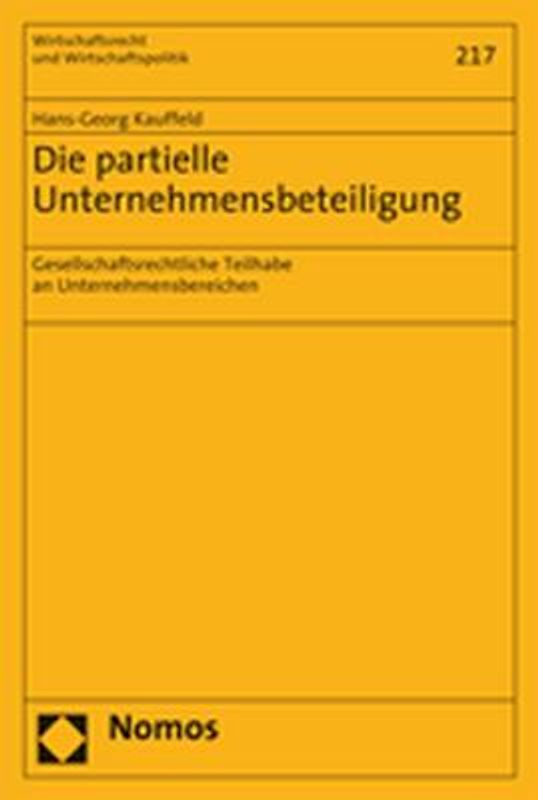 Die partielle Unternehmensbeteiligung