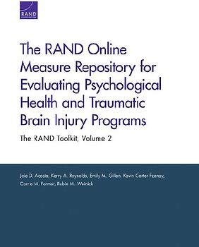 The RAND Online Measure Repository for Evaluating Psychological Health and Traumatic Brain Injury Programs