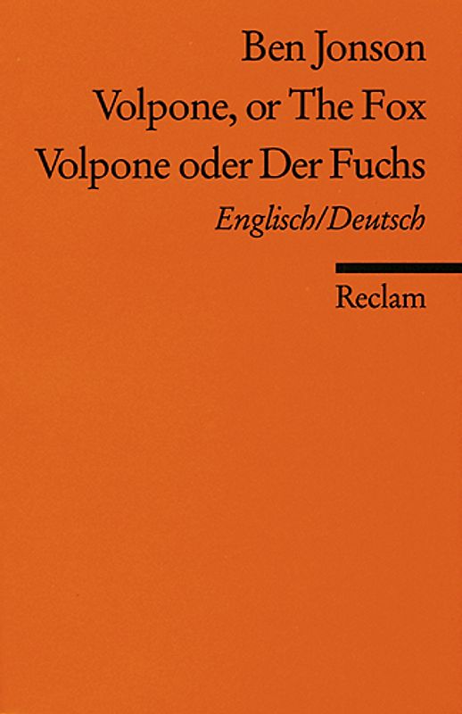 Volpone or The Fox /Volpone oder Der Fuchs