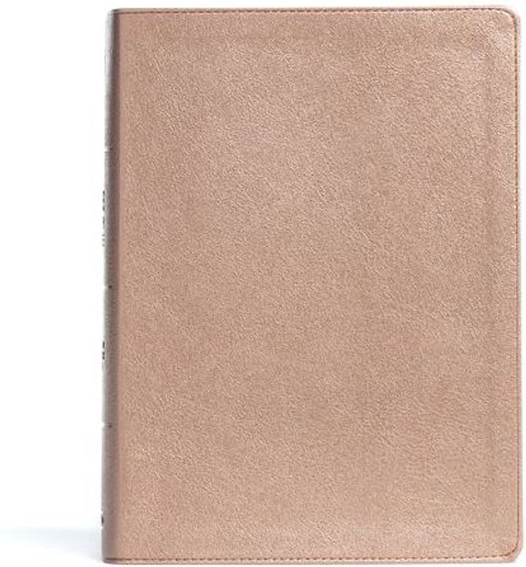 CSB Study Bible, Rose Gold Leathertouch, Indexed