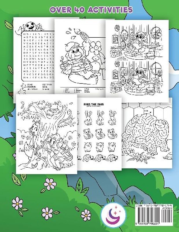 Animal Coloring and Activity Book for Kids Ages 6-8