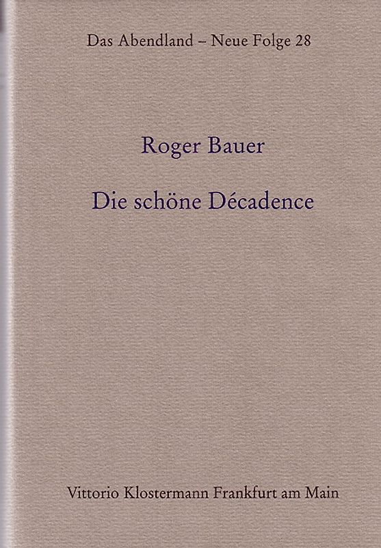 Die schöne Décadence