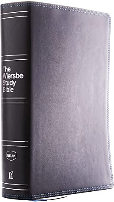 NKJV, Wiersbe Study Bible, Leathersoft, Black, Red Letter, Comfort Print