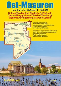 Landkarte Ost-Masuren