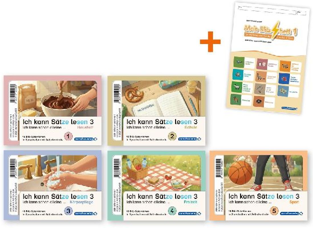 Ich kann Sätze lesen Teil 3 in Sprechsilben- Ich schreibe schon alleine ...