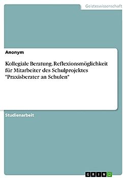 Kollegiale Beratung. Reflexionsmöglichkeit für Mitarbeiter des Schulprojektes "Praxisberater an Schulen"