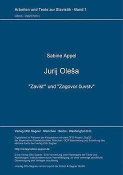 Jurij Oleša: "Zavist'" und "Zagovor čuvstv"
