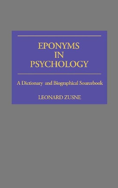Eponyms in Psychology