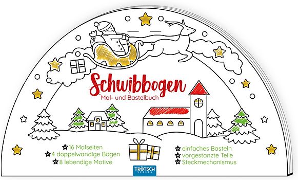 Trötsch Bastelbuch Schwibbogen Mal- und Bastelbuch