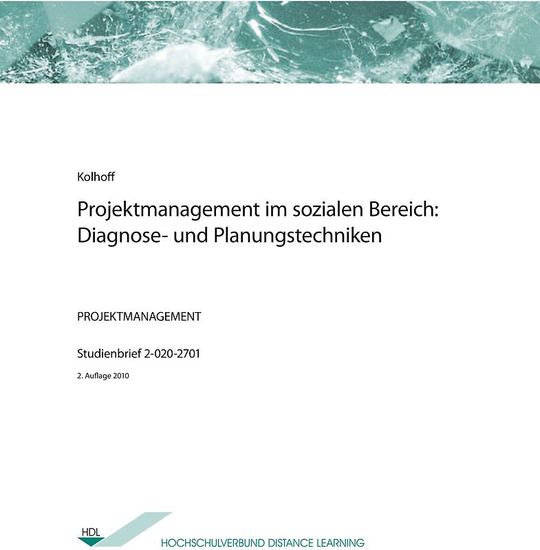 Projektmanagement im sozialen Bereich: Diagnose- und Planungstechniken
