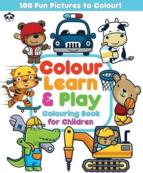 Colouring Book for Children: 100 page colouring book for boys and girls (Colour Learn & Play with Pirate Panda Colouring Books)