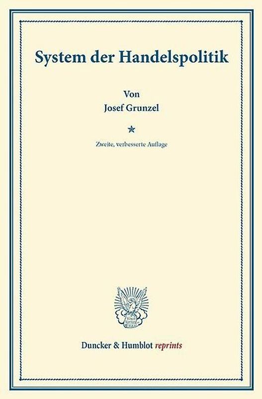 System der Handelspolitik.