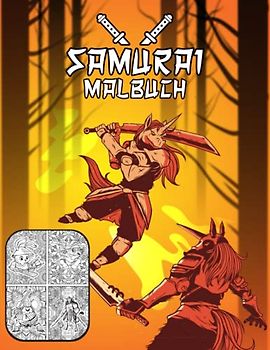 Samurai Malbuch: Japanische Kampfkunst Tiermalbuch